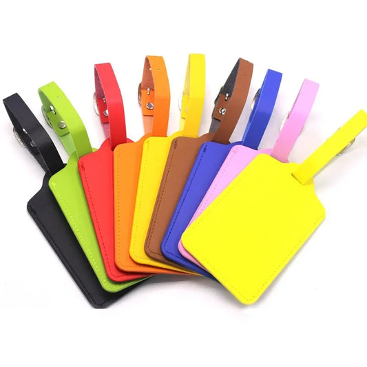B2 - Quality Leather Luggage Tag Travel Accessories Suitcase