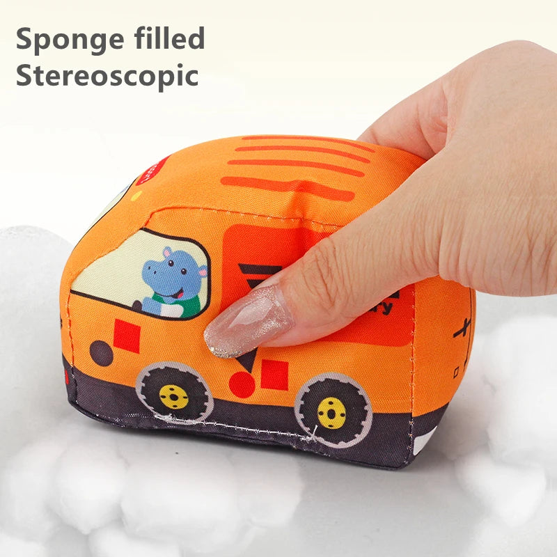T12 - Soft Car Toy Set with Play Mat and 9pcs Vehicle