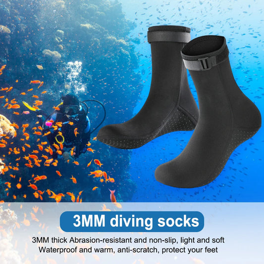 SNOR - Calzini da pesca subacquea per lo snorkeling da 3 mm neoprene