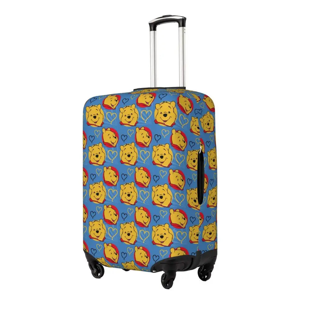 A111 - Custom Winnie The Pooh Luggage Cover Elastic