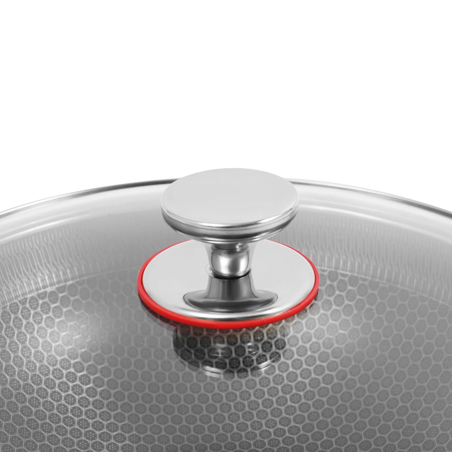COTS - Padella in acciaio inox da 33,5*9,4 cm con coperchio antiaderente