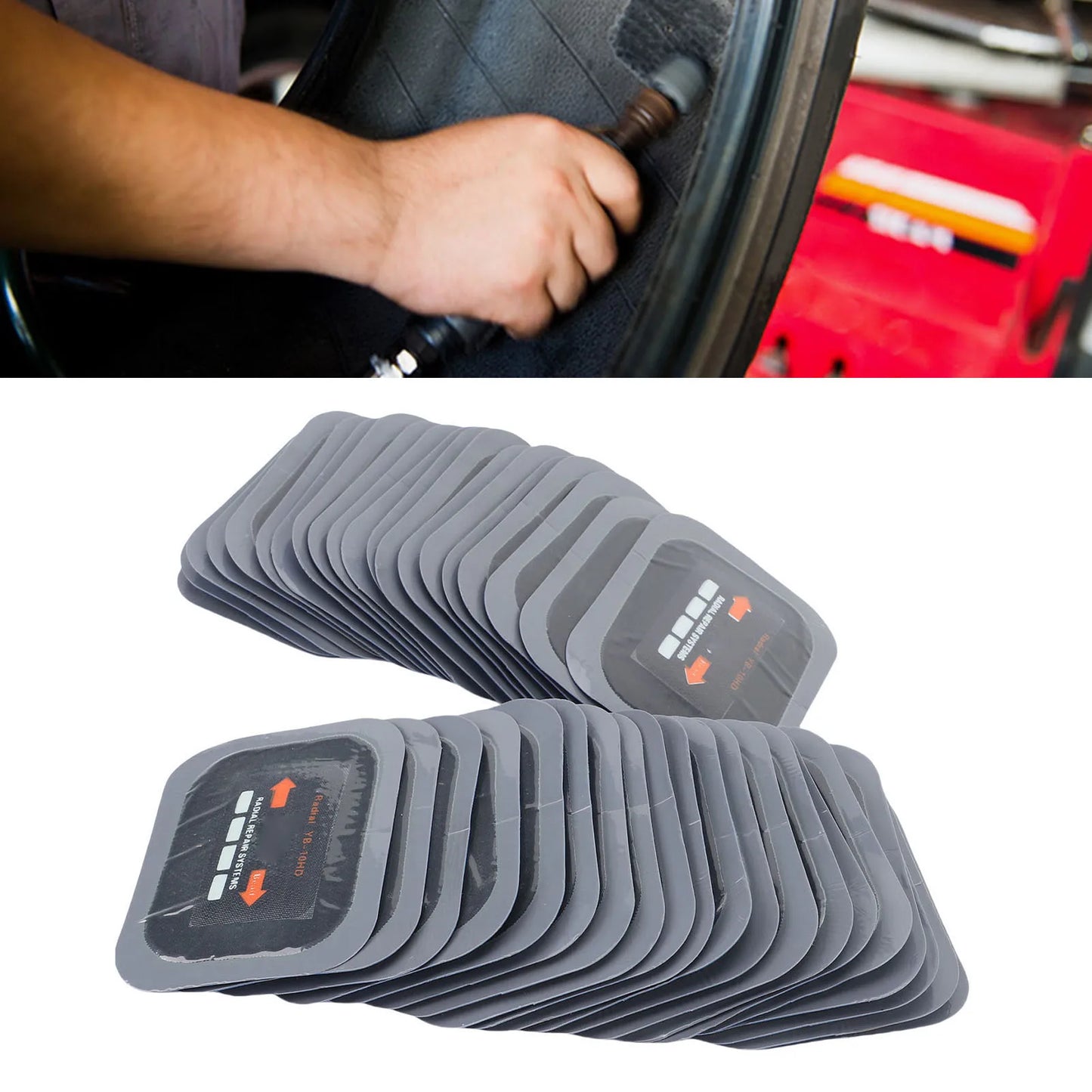 EXTRAS7 - Kit di toppe per riparazione pneumatici