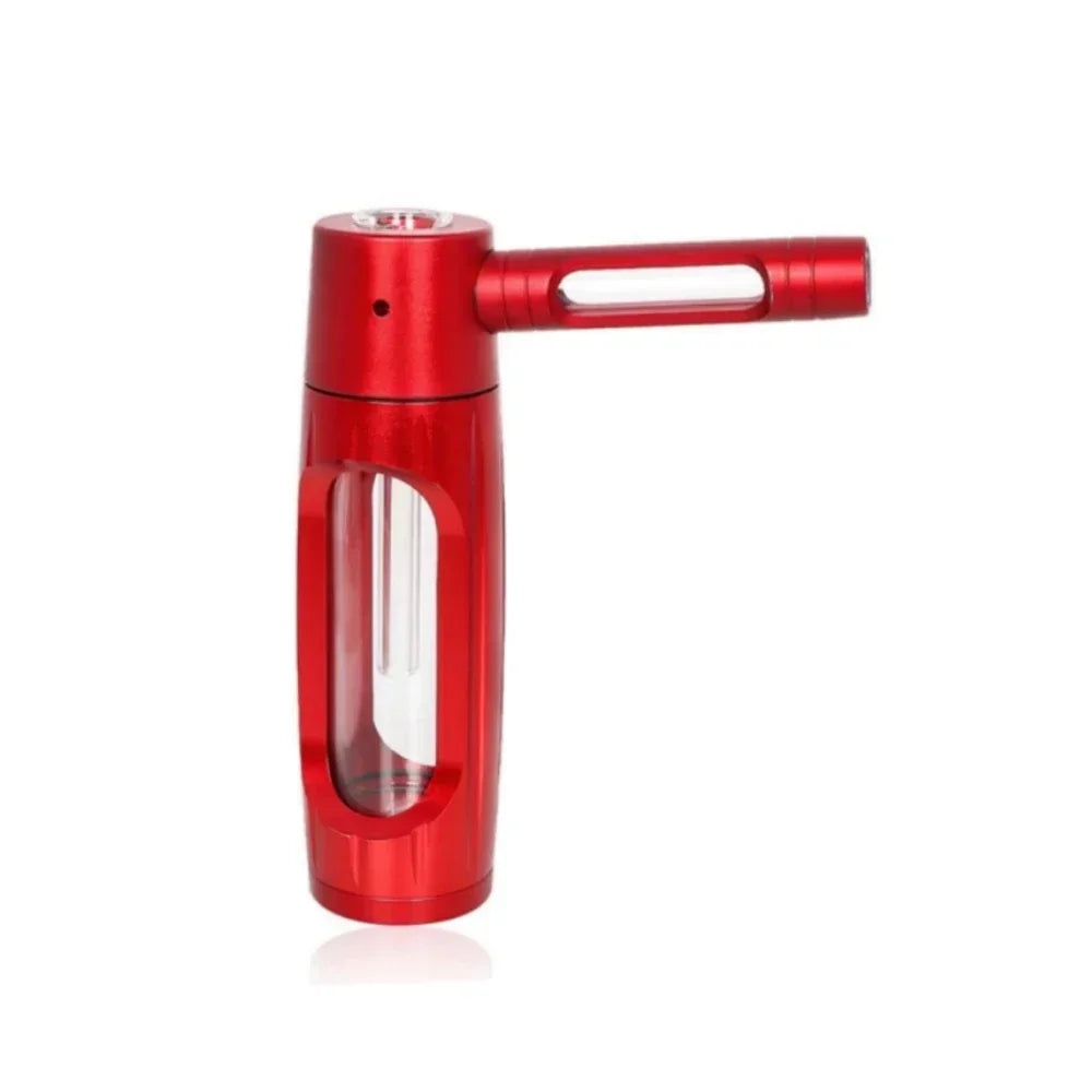 PIPE12 - Pipa portatile in metallo con bracieri in vetro