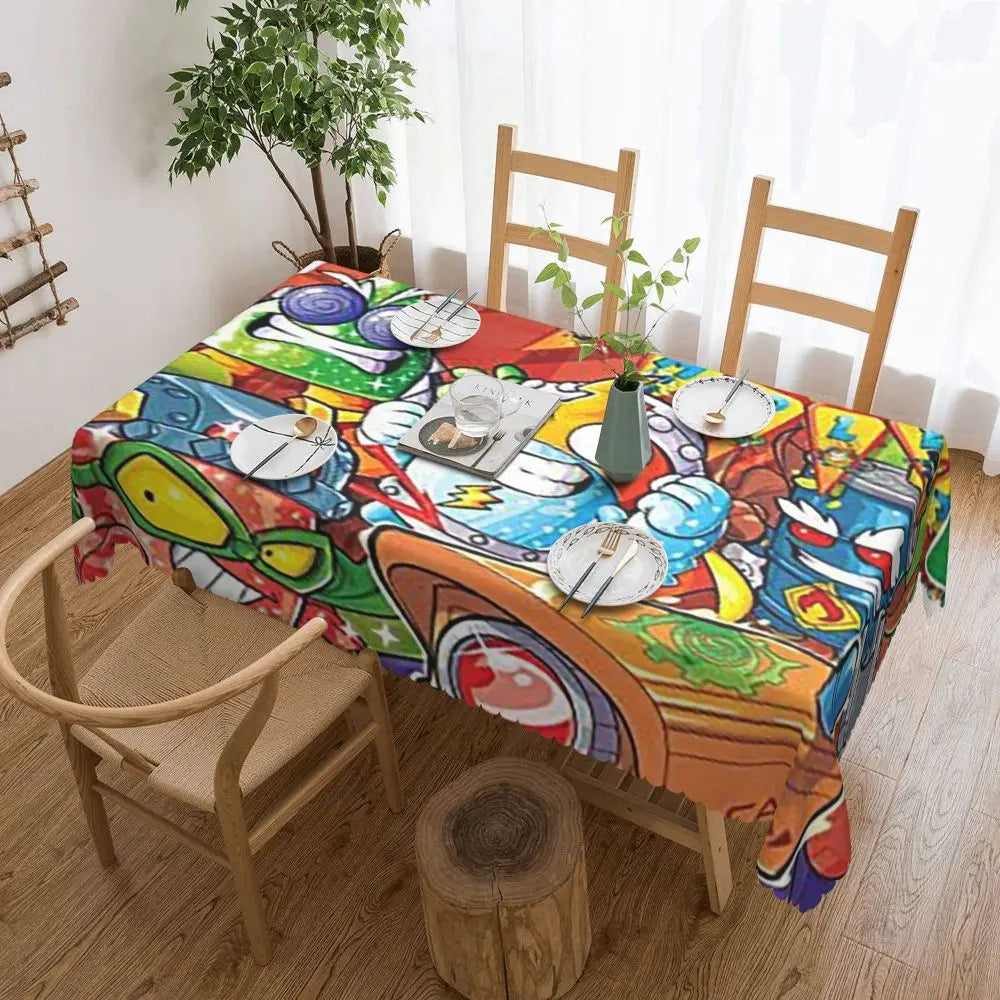 TESS15 - Tovaglia rettangolare personalizzata Cartoon