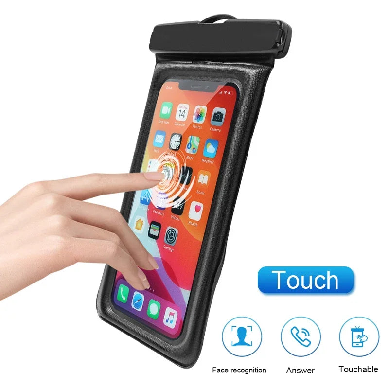 SNOR - Custodia Impermeabile Trasparente in PVC per Telefono