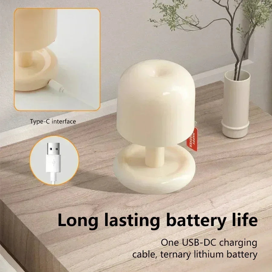 ILLUR - Mini lampada notturna a LED a forma di fungo