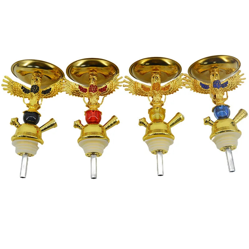 PIPE02 - Narghilè piccolo aquila araba con tubo flessibile