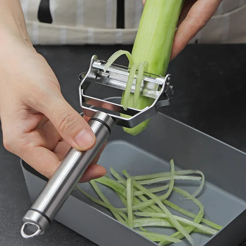 UTES - Pelapatate multifunzione in acciaio inox