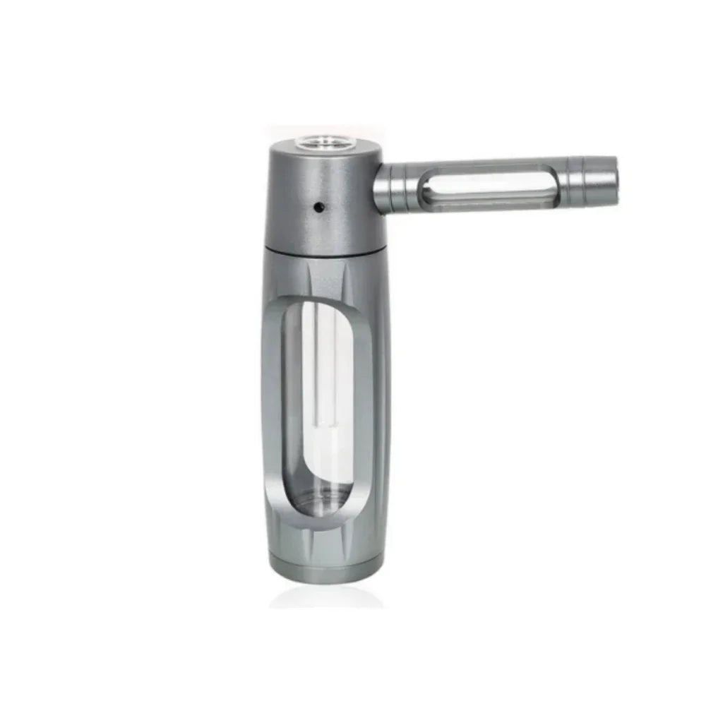 PIPE12 - Pipa portatile in metallo con bracieri in vetro