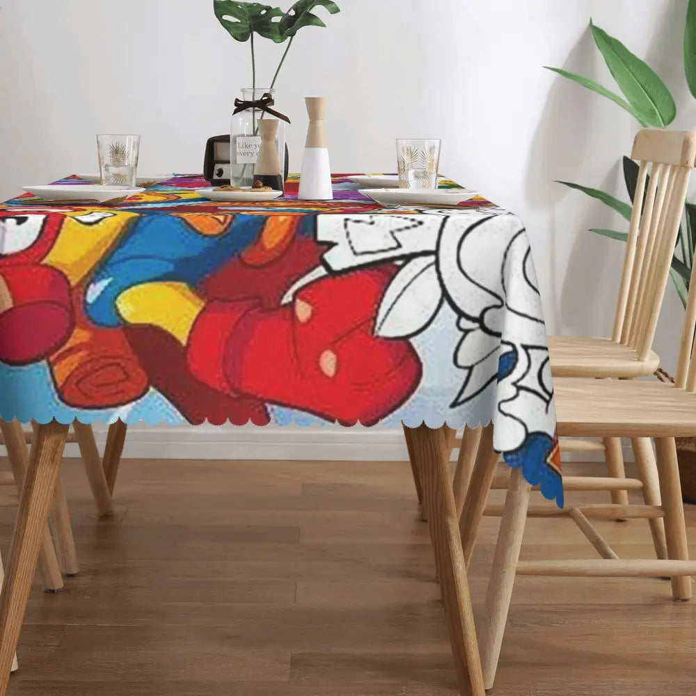 TESS15 - Tovaglia rettangolare personalizzata Cartoon