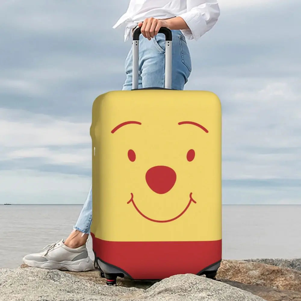 A111 - Custom Winnie The Pooh Luggage Cover Elastic