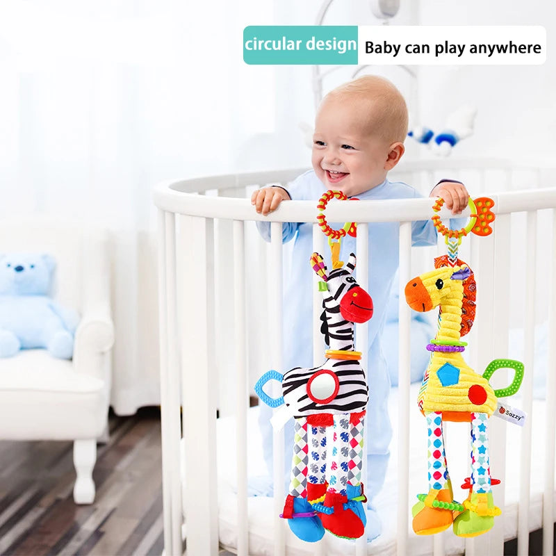 T00 - New Style Plush Giraffe Animal Toys Children Vehicle