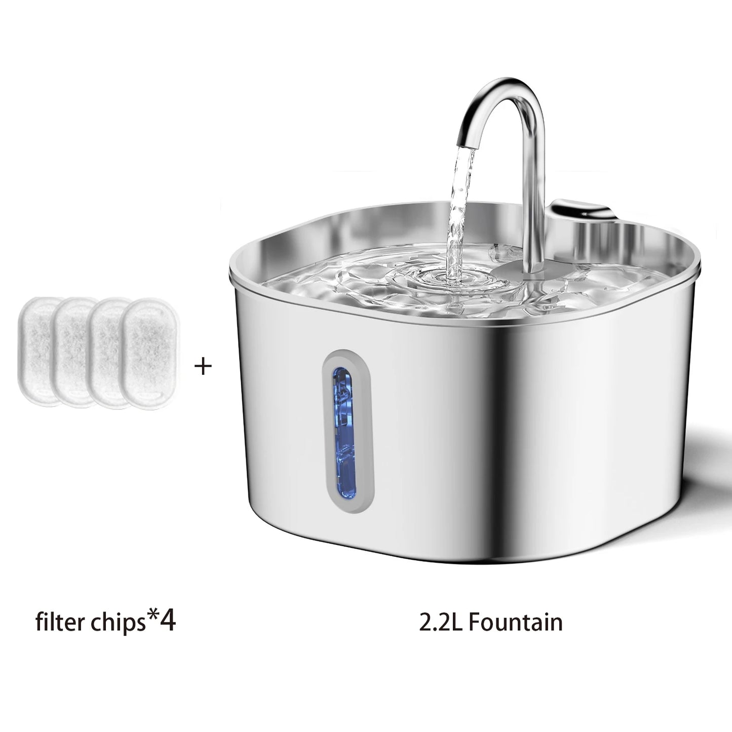 PETS - Fontana automatica per gatti da 2,2 litri