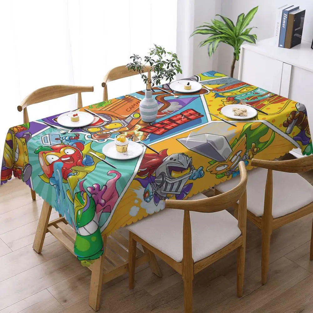 TESS15 - Tovaglia rettangolare personalizzata Cartoon