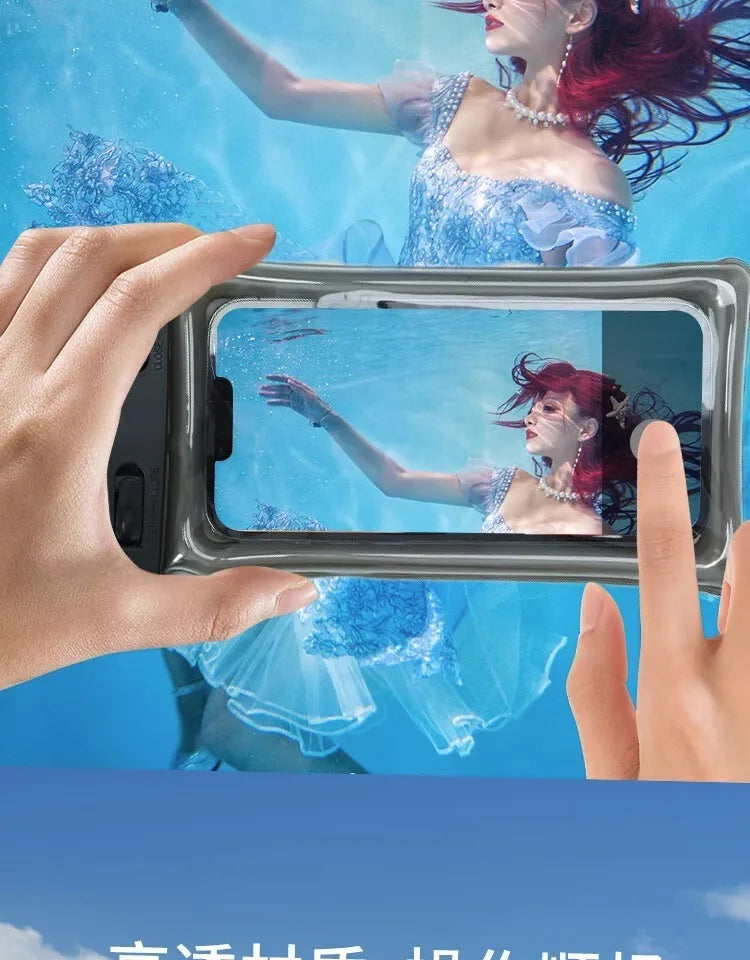 MARE - Custodia impermeabile trasparente per telefono inferiore a 7,2 pollici