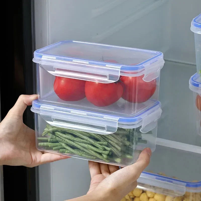 CONS - Contenitore rettangolare sigillato per frigorifero da cucina con coperchio