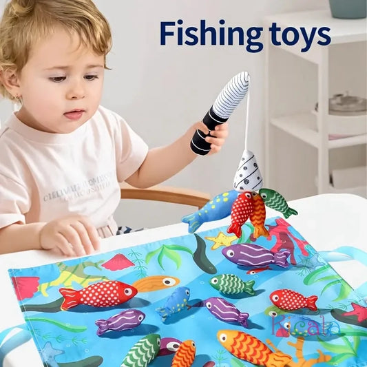 T11 - Fish Toys Cloth Fishing Game for Toddlers