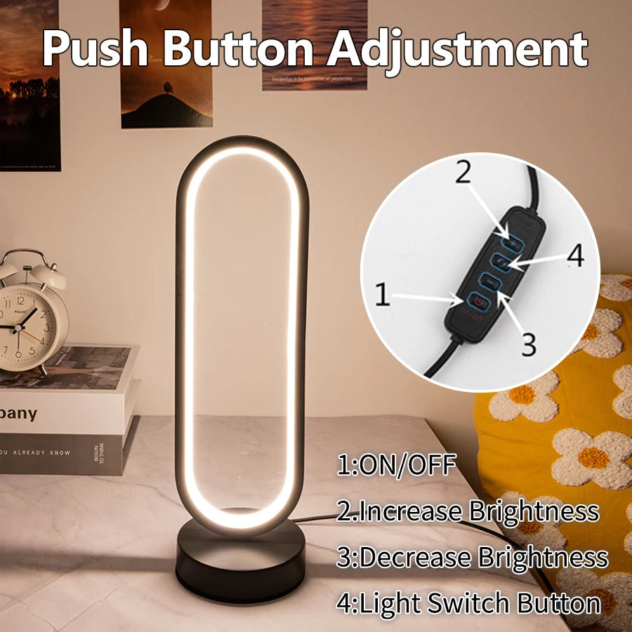 ILLUR -  Lampada da notte ad anello per camera da letto