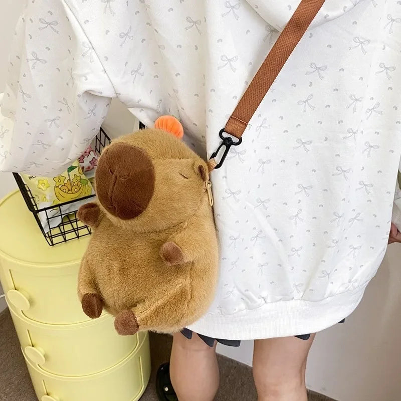 T16 - Capybara Plush Backpack Kawaii Fashion Plushie Doll