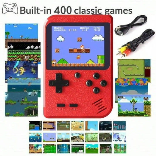 T03 - A Red Retro Classic Games Children's Handheld Small Game Console