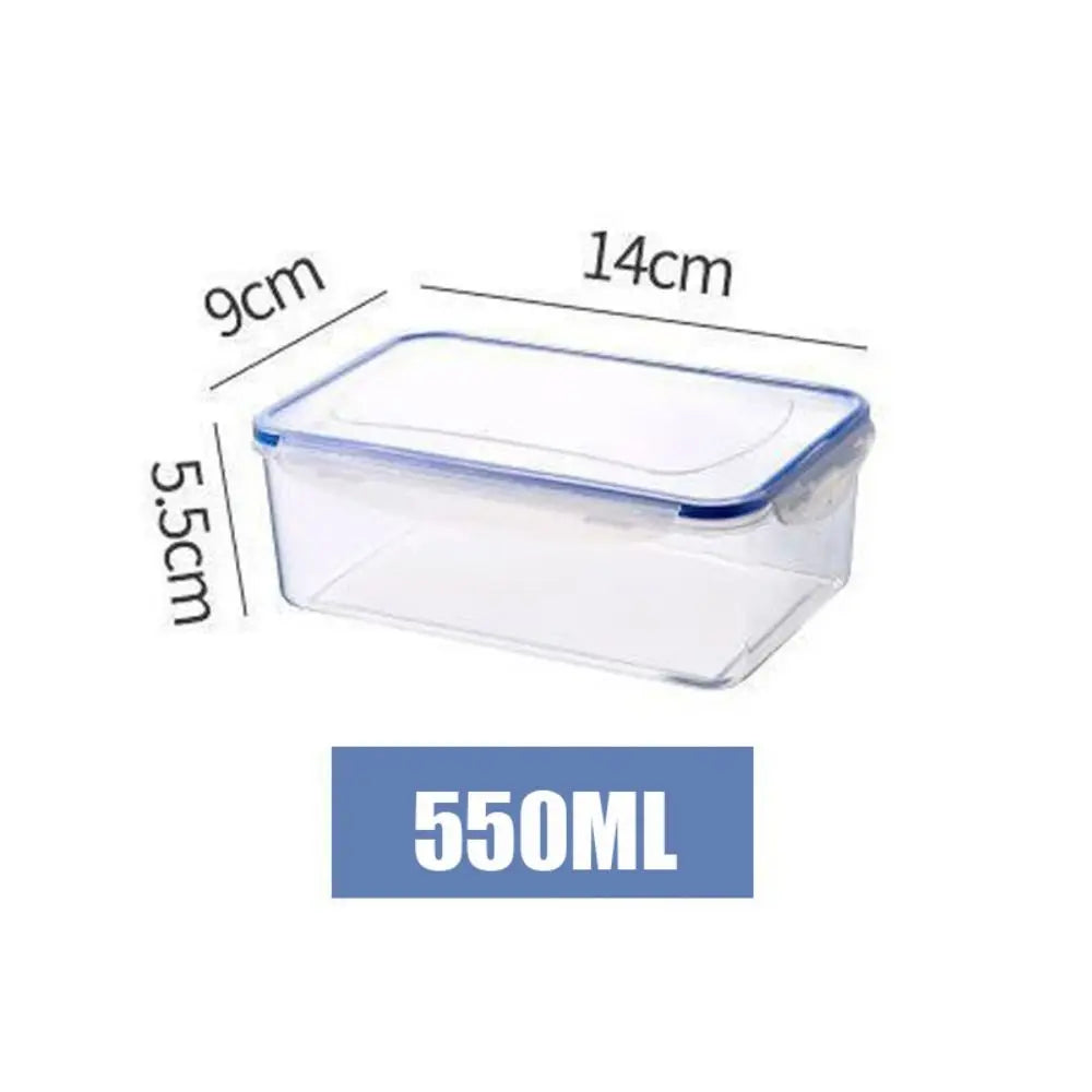 CONS - Contenitore rettangolare sigillato per frigorifero con coperchio adatto al microonde.