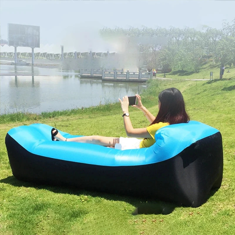 M03 - Camping Hiking Portable Foldable Inflatable Sleeping Mat Camping