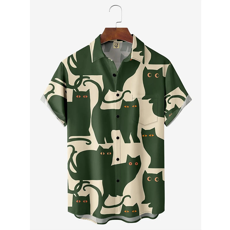 HAWAIA06 - Camicia con stampa floreale