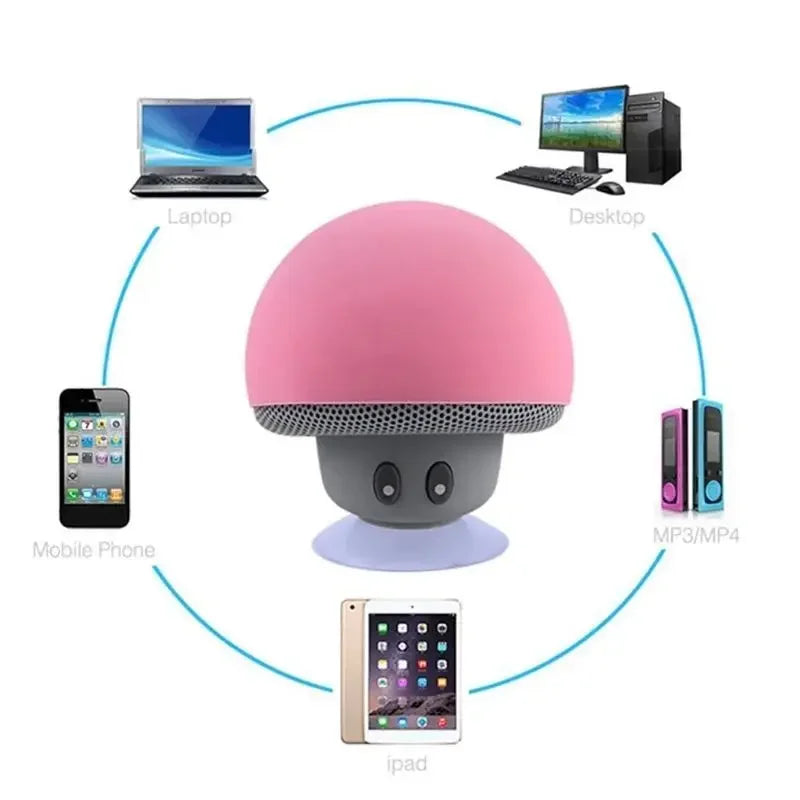 AE05 - Mini Bluetooth Mushroom Speaker Waterproof
