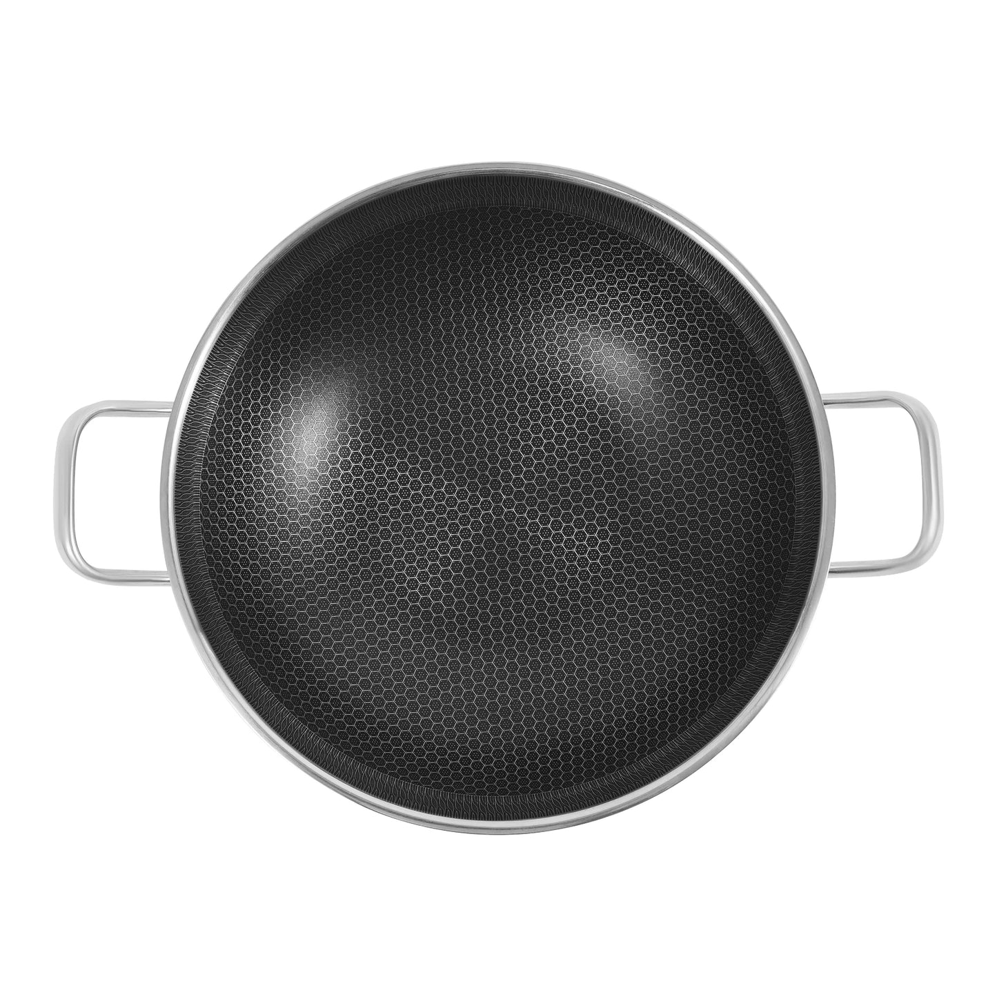 COTS - Padella in acciaio inox da 33,5*9,4 cm con coperchio antiaderente