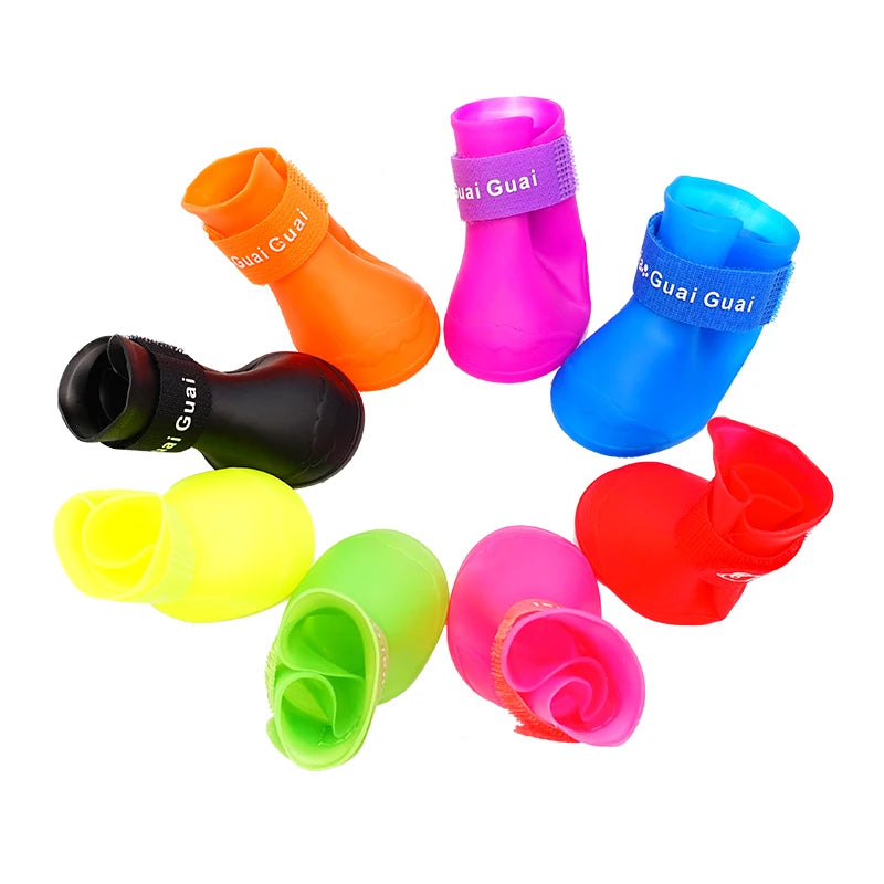 PETS - Scarpe da pioggia in silicone per animali domestici