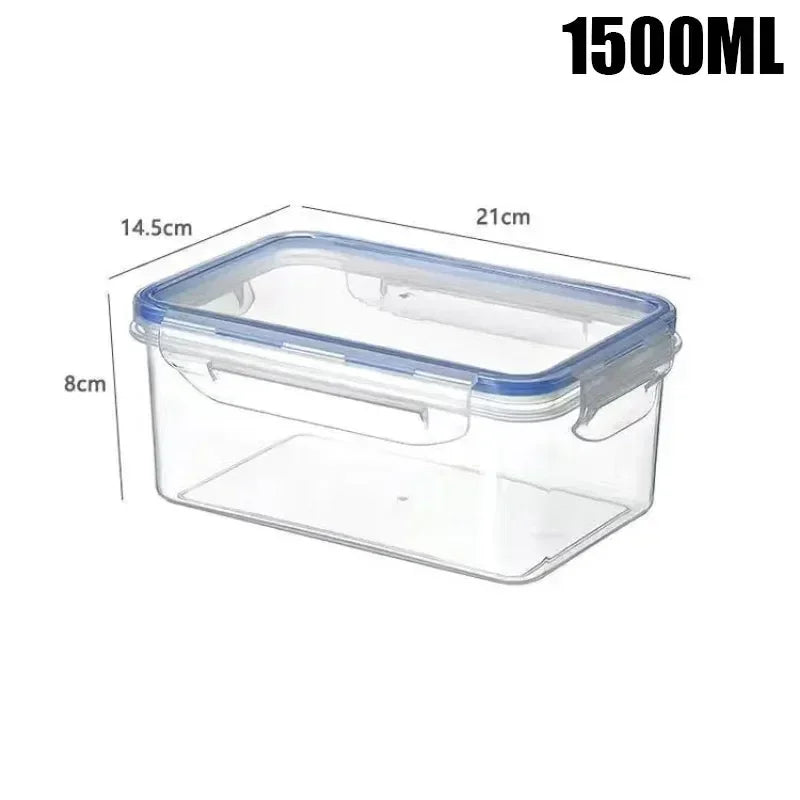CONS - Contenitore rettangolare sigillato per frigorifero da cucina con coperchio