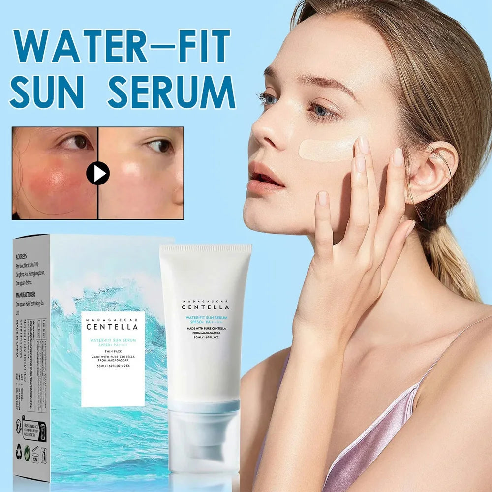 DERM - 50+ Crema solare per il viso Centella Protector Solar Sunblock Crema sbiancante per la pelle Crema protettiva idratante coreana per il corpo