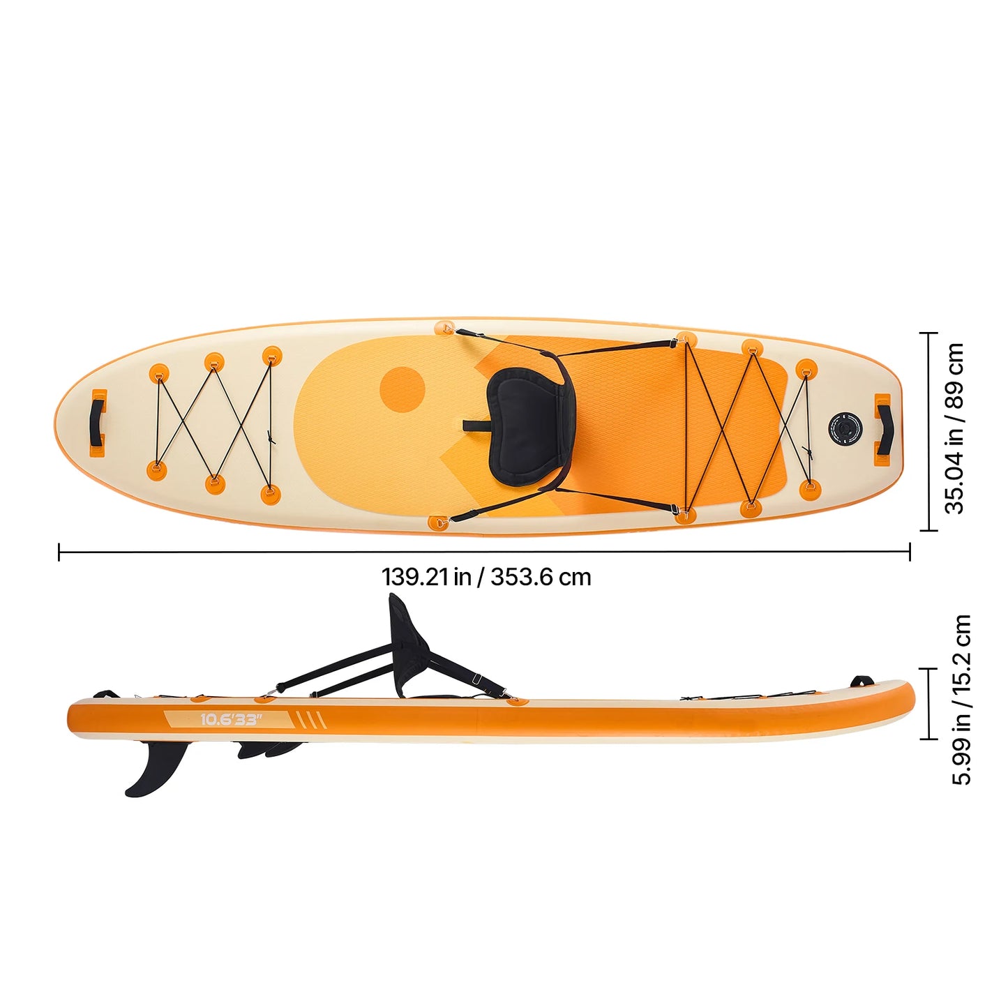 SPORT - Tavola da paddle gonfiabile con sedile