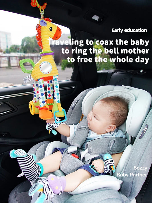 T00 - New Style Plush Giraffe Animal Toys Children Vehicle