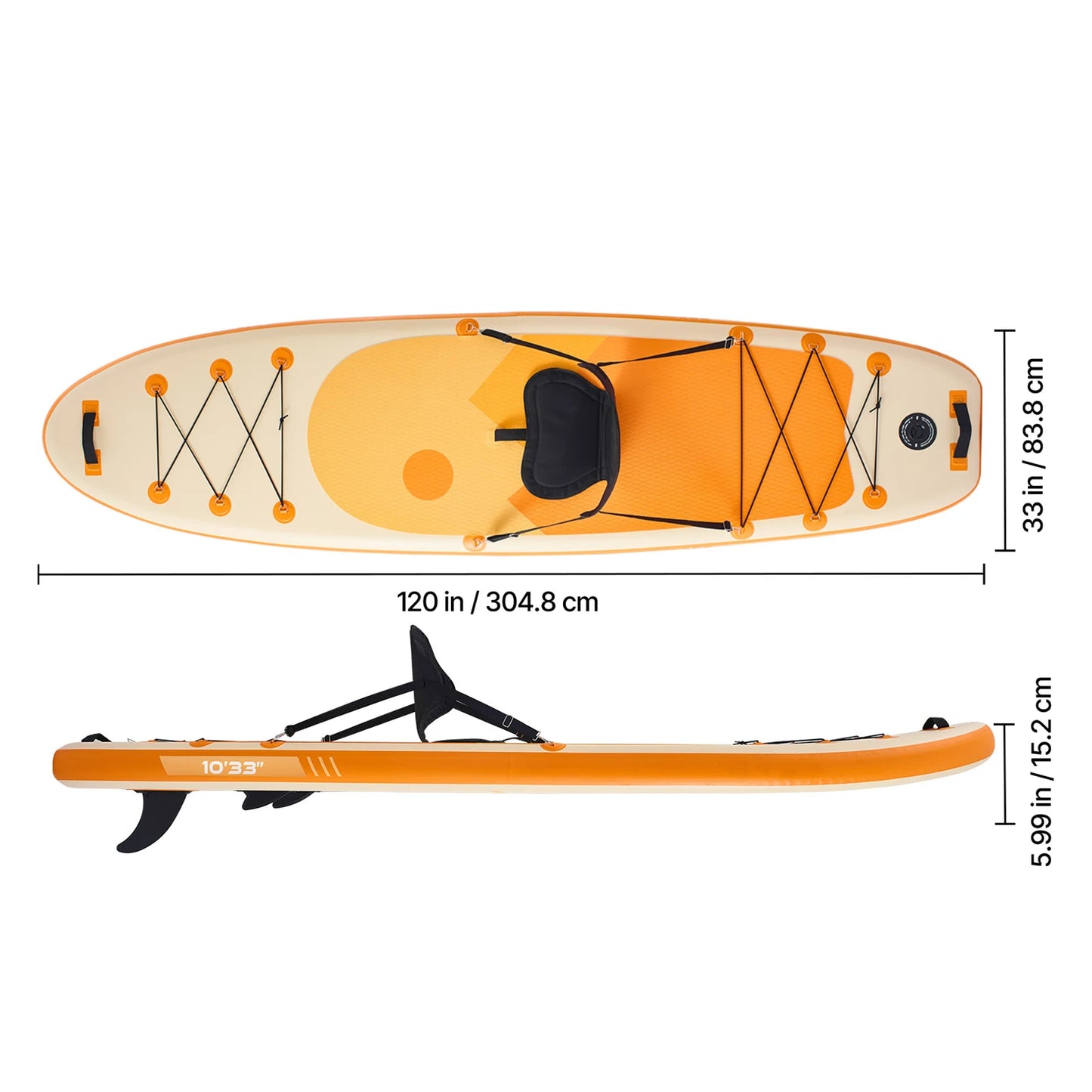 SPORT - Tavola da paddle gonfiabile con sedile