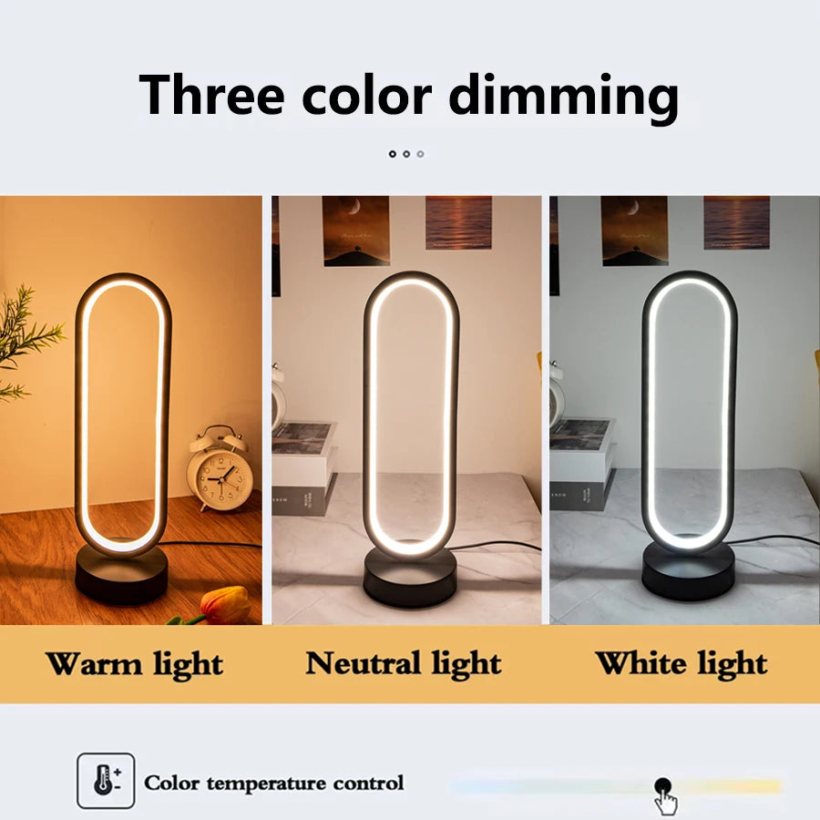 ILLUR -  Lampada da notte ad anello per camera da letto