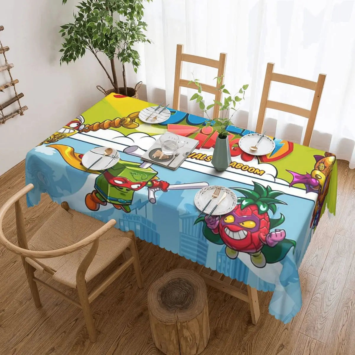 TESS15 - Tovaglia rettangolare personalizzata Cartoon