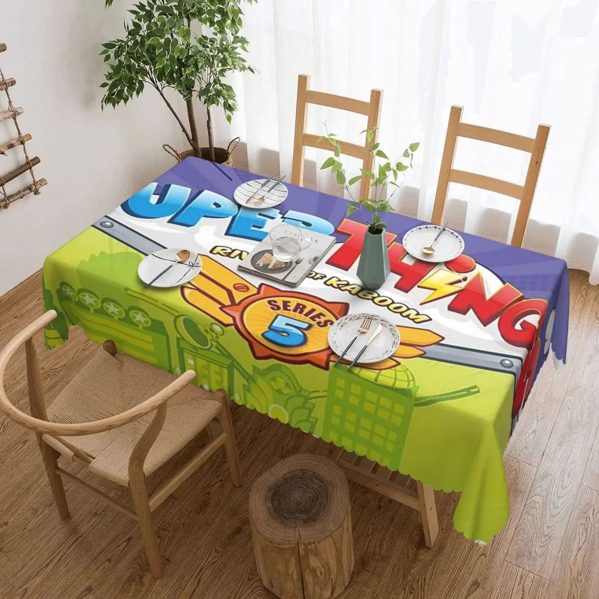 TESS15 - Tovaglia rettangolare personalizzata Cartoon