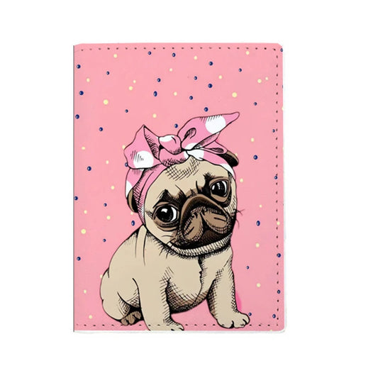 A32 - Cute Cat Dog Passport Covers