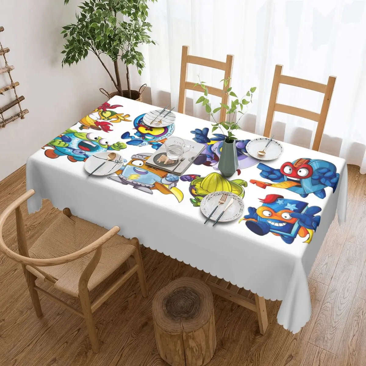 TESS15 - Tovaglia rettangolare personalizzata Cartoon