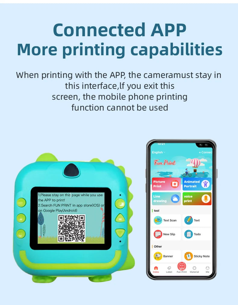 T22 - Kdis Camera Instant Print Toy