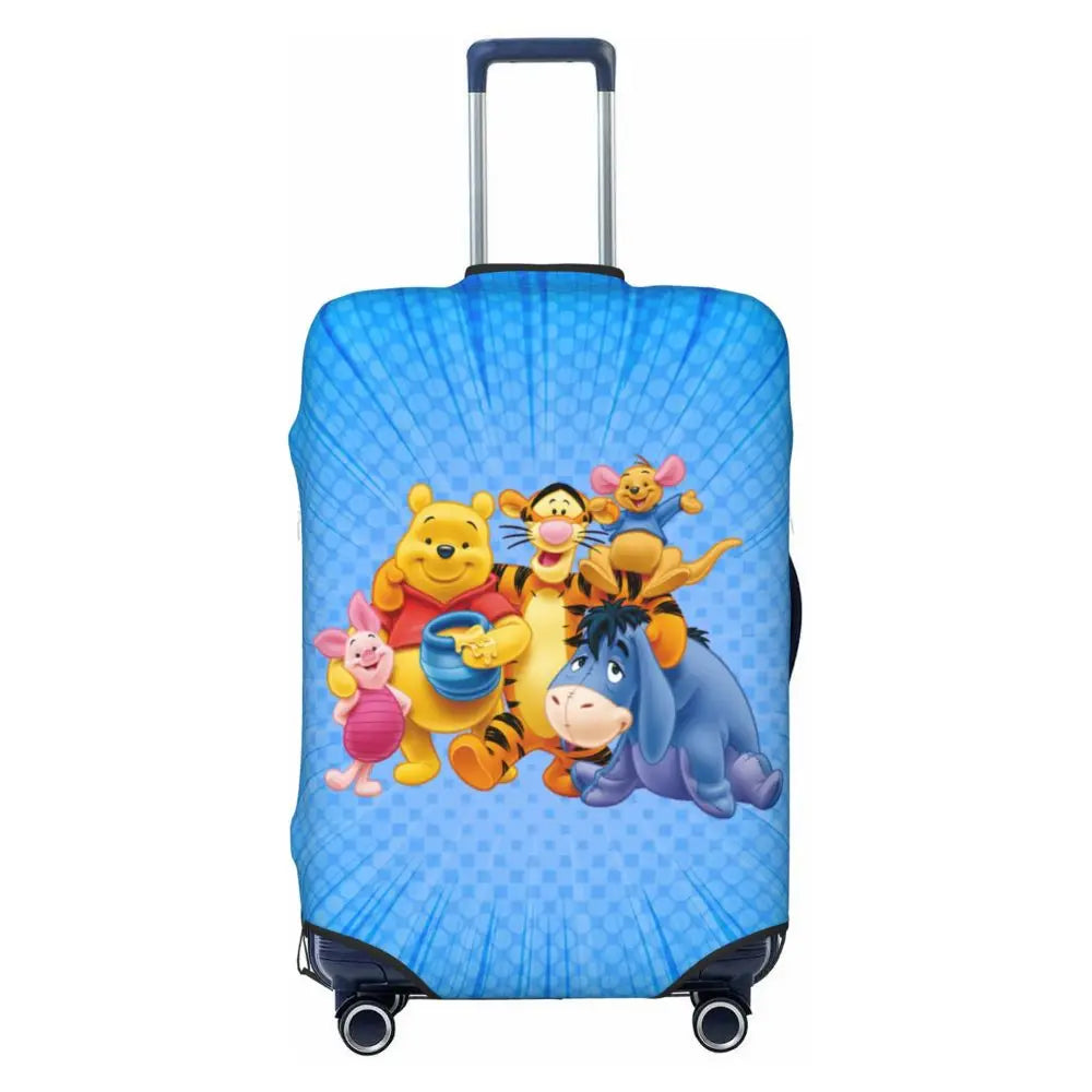A111 - Custom Winnie The Pooh Luggage Cover Elastic