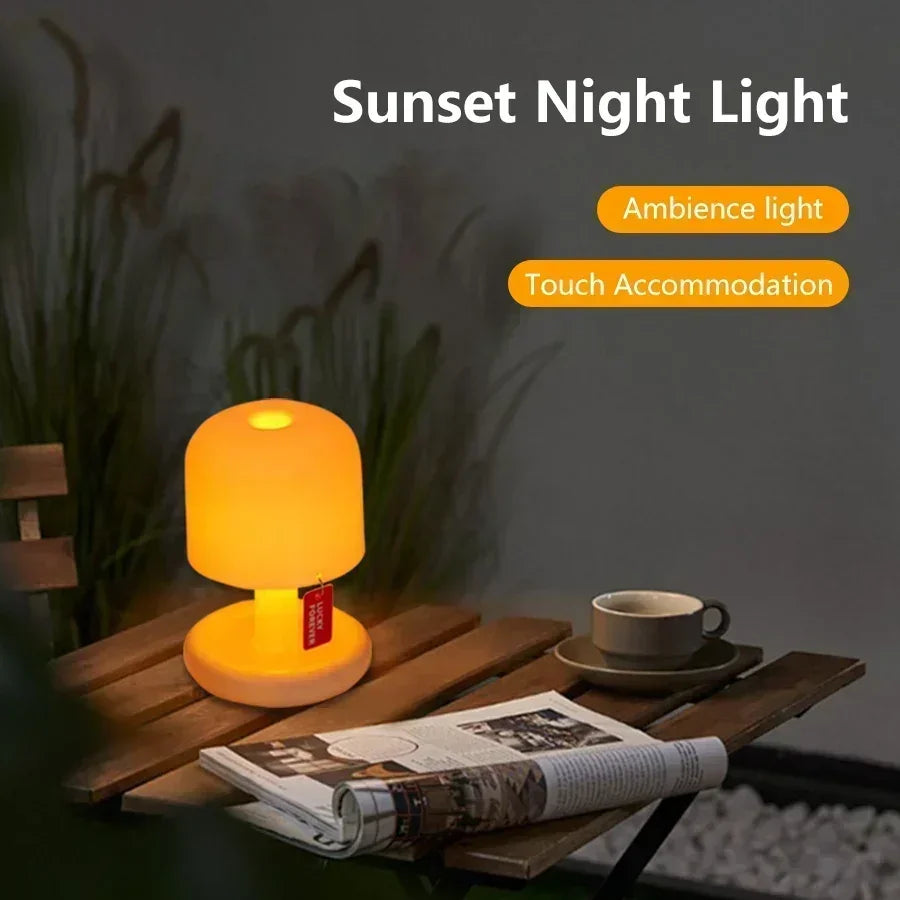 ILLUR - Mini lampada notturna a LED a forma di fungo