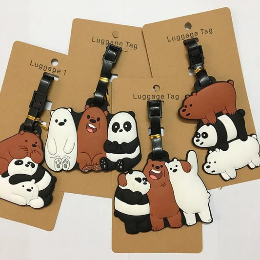 A26 - Cartoon Bears & Panda Luggage Tag