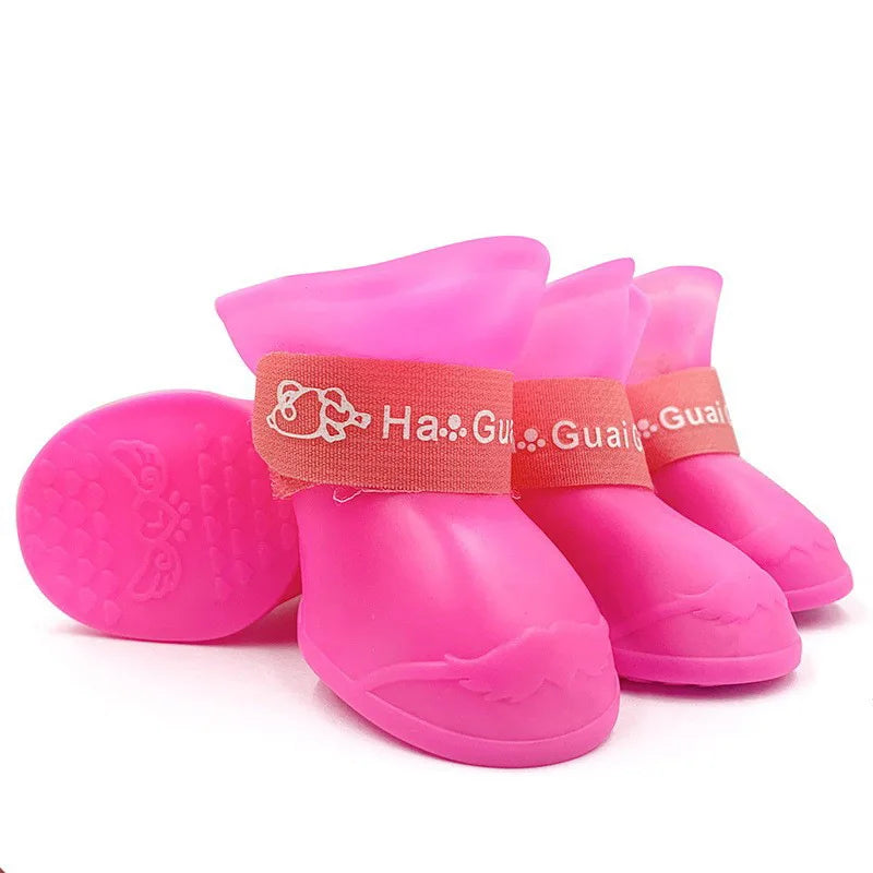 PETS - Scarpe da pioggia in silicone per animali domestici