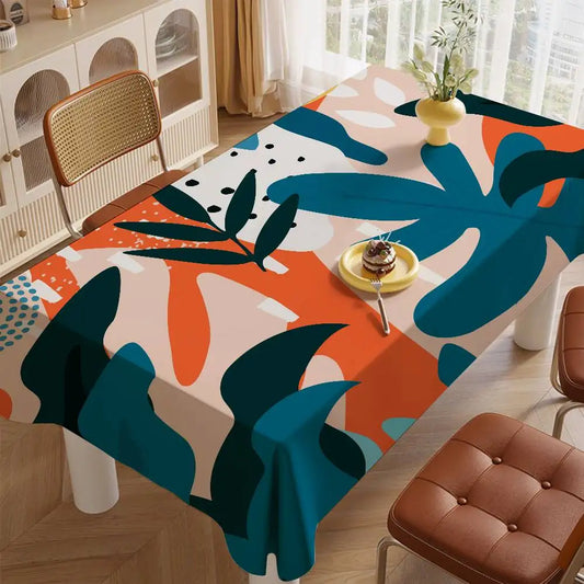 TESS14 - Tovaglia rettangolare con motivo astratto artistico