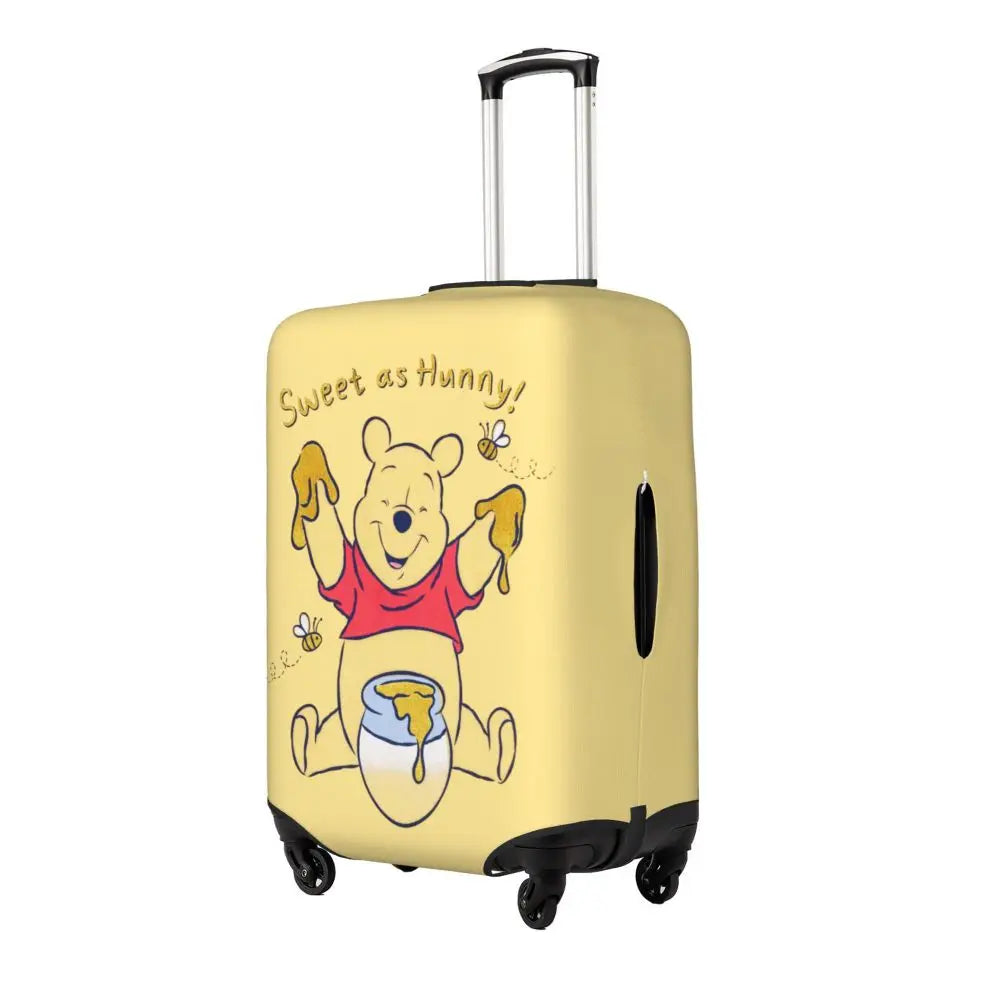 A111 - Custom Winnie The Pooh Luggage Cover Elastic