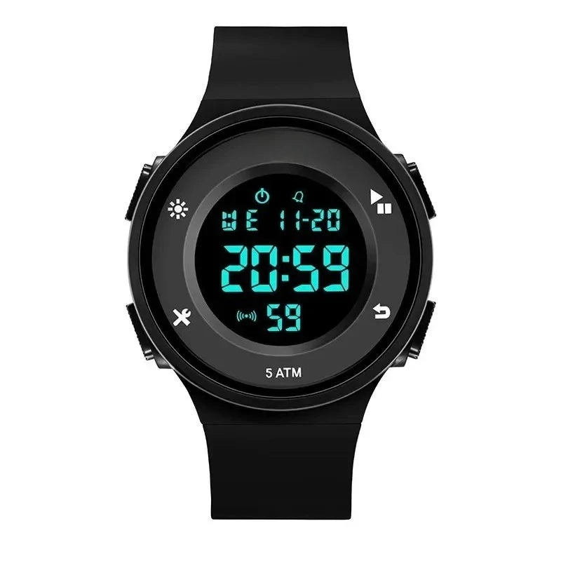 ORO06 - Orologio da uomo sportivo LED digitale luminoso impermeabile