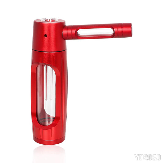 PIPE11 - Pipa portatile in metallo con bracieri in vetro