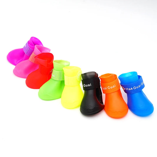 PETS - Scarpe da pioggia in silicone per animali domestici